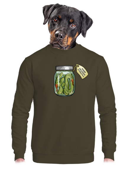 Dobře naložená unisex mikina bez kapuce Urban Khaki