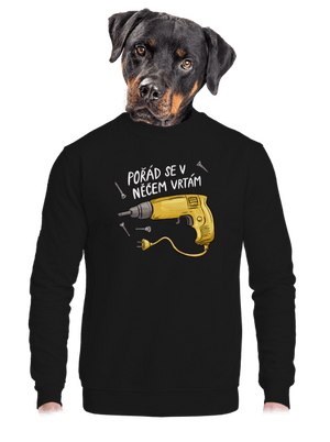 unisex mikina bez kapuce