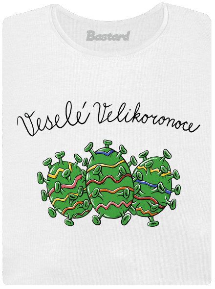 Veselé Velikoronoce dámské tričko s lemem White