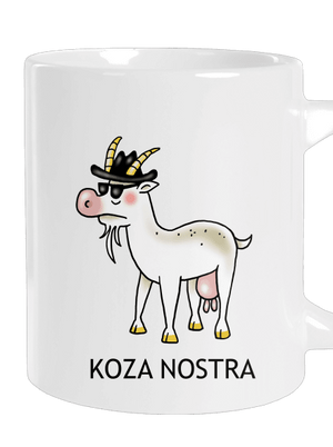Koza nostra velký hrnek White