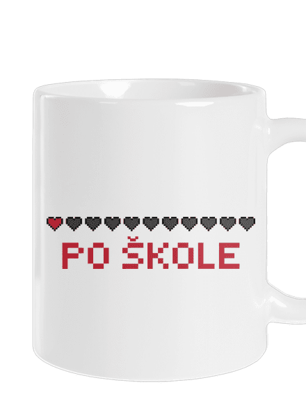Po škole klasický hrnek White