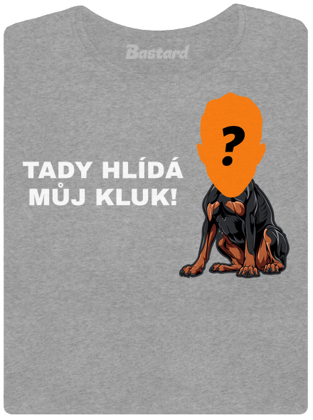 Tady hlídám já dámské tričko Dark Gray Melange