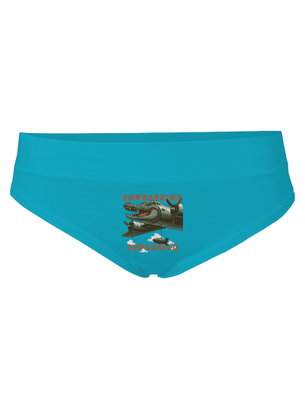 Bombardino Crocodilo – Italian Brainrot dámské kalhotky Turquoise