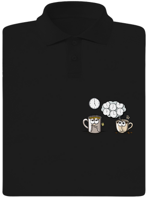 Čaj o páté, káva stále pánská polokošile Black