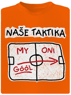 Naše taktika dětské sportovní tričko Neon Orange