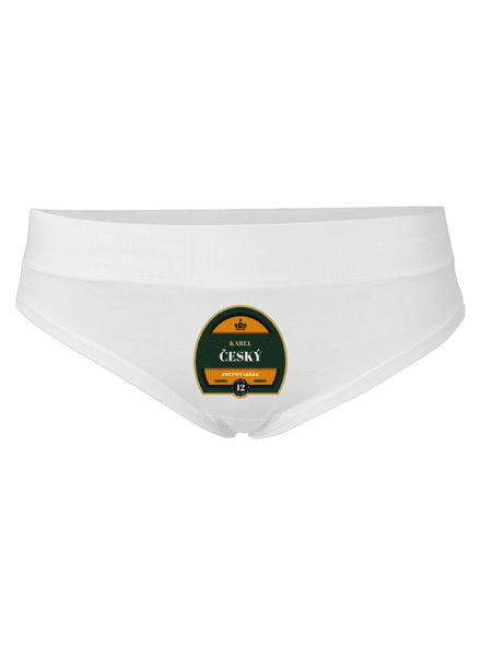 Pivní etiketa dámské kalhotky White
