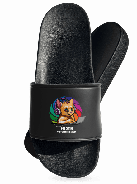 Mistr virtuálního světa pantofle Black
