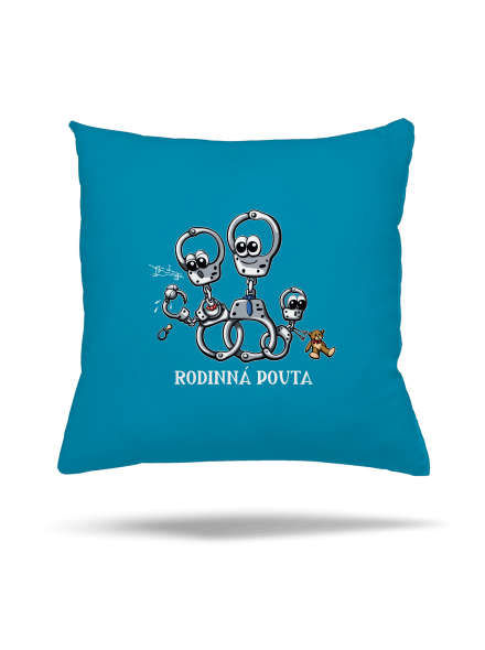 Rodinná pouta polštář Blue Turquoise