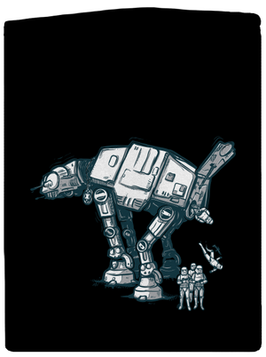 AT-AT pánská mikina na zip Black