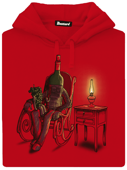 Dědo, vyprávěj pánská mikina klokanka Red