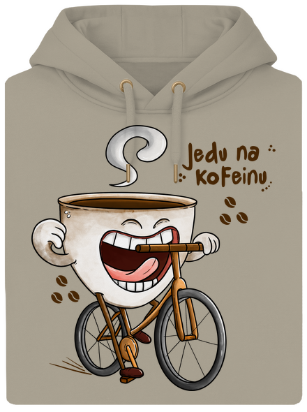 Jedu na kofeinu unisex mikina premium Pastel Macchiato