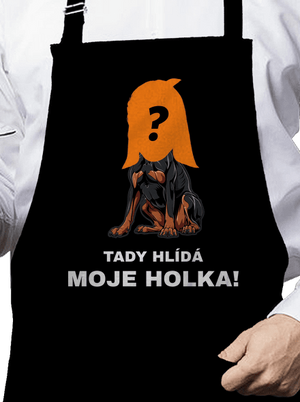 Tady hlídám já zástěra Black