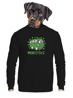 unisex mikina bez kapuce
