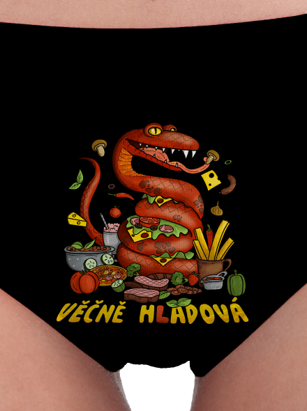 Věčně hladovej dámské kalhotky Black