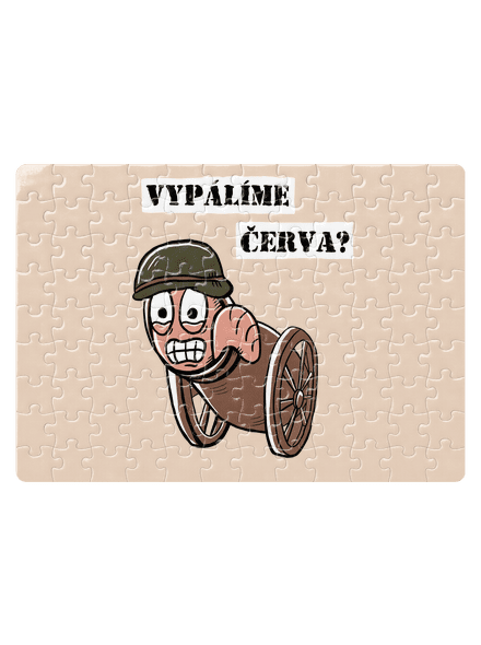 Vypálíme červa? puzzle White
