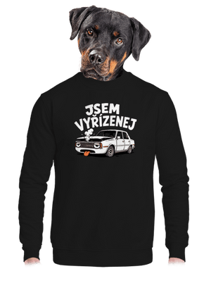 unisex mikina bez kapuce