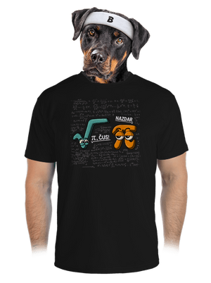 Pí, čus! pánské sportovní tričko Black