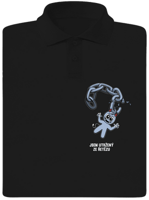 Utržený ze řetězu pánská polokošile Black