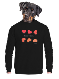 unisex mikina bez kapuce