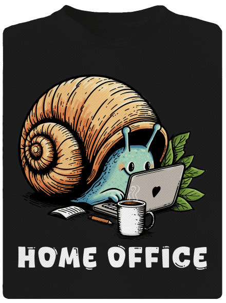 Šnekův home office dětské sportovní tričko Black