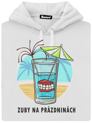 Zuby na prázdninách dámská mikina klokanka White