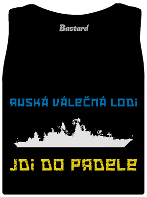 Ukrajina - Loď dámské tílko klasické Black