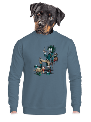 unisex mikina bez kapuce