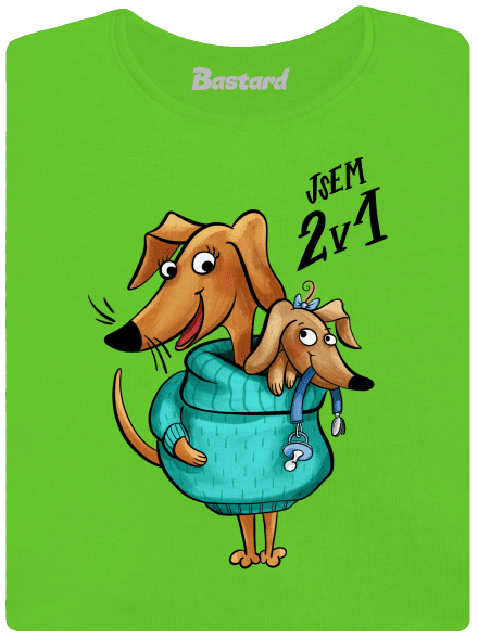 Jsem dva v jednom dámské tričko Apple Green