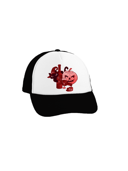 Hello, víno kšiltovka truckerka Black cap