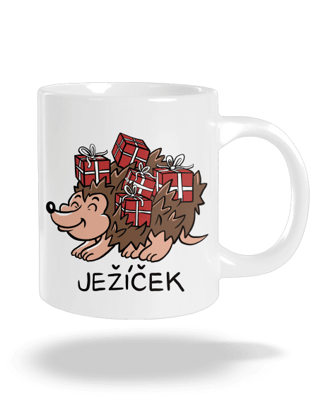 Ježíček velký hrnek White