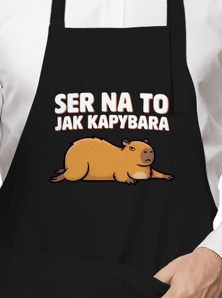 Jak kapybara zástěra Black