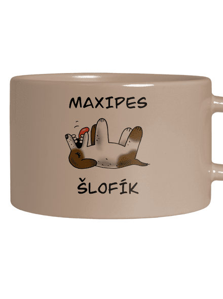 Maxipes Šlofík hrnek makronka Brown Macaron