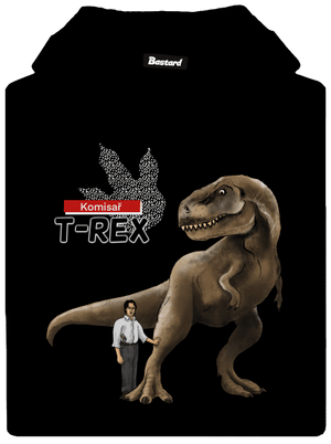 Komisař T-Rex dámská mikina klokanka Black