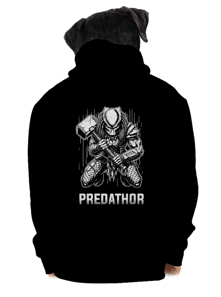PredaThor a kladívko pánská mikina na zip Black