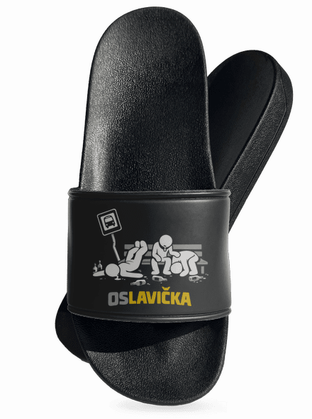 Oslavička pantofle Black