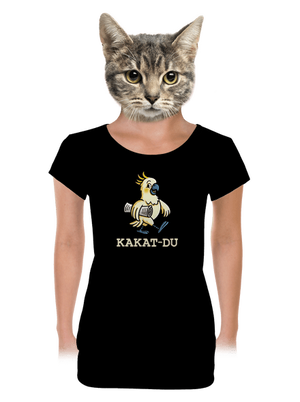 Kakat-du dámské tričko s lemem Black