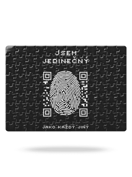 Jsem jedinečný puzzle White
