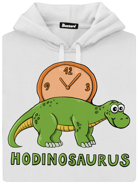 Hodinosaurus dámská mikina klokanka White