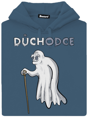 Duch důchodce dámská mikina klokanka Denim