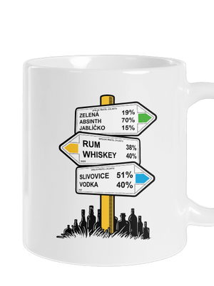 Rozcestník klasický hrnek White