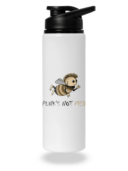 Punks Not Med lahev na vodu White