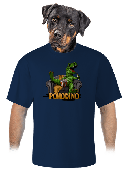 Pohodino unisex tričko oversized Midnight Blue