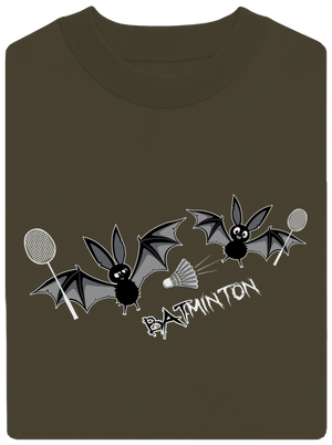 Batminton unisex mikina bez kapuce Urban Khaki