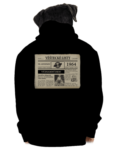 Věštecké listy pánská mikina na zip Black