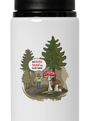 Bacha houbař lahev na vodu White