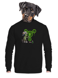 unisex mikina bez kapuce