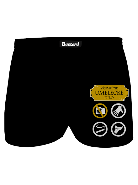 Umělecké dílo pánské trenky Black