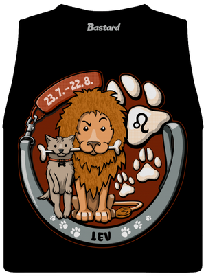 Psí horoskop: Lev dámské tílko volné Black