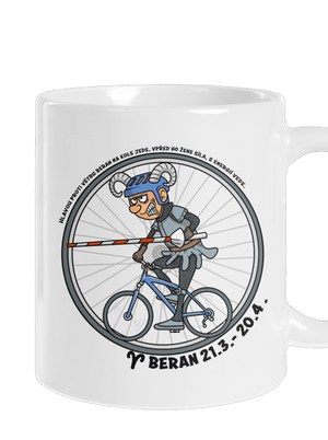 Cyklistický horoskop: Beran klasický hrnek White