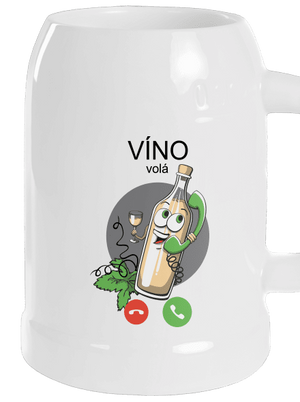 Bílé víno volá půllitr White